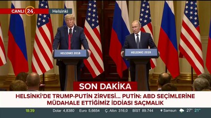 Helsinki'de Trump-Putin Zirvesi