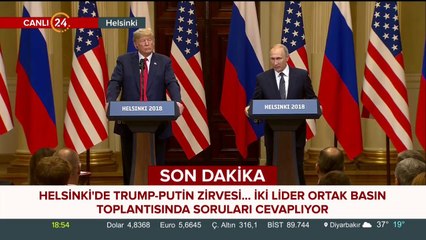 Helsinki'de Trump-Putin Zirvesi