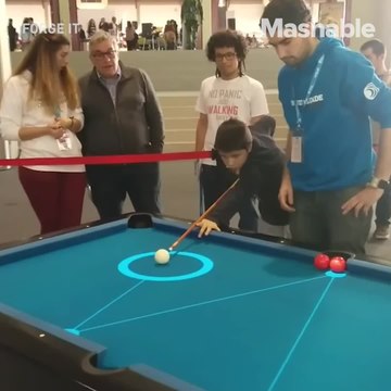 Playing pool with this trusty augmented reality projector should be the only way it's done from now on