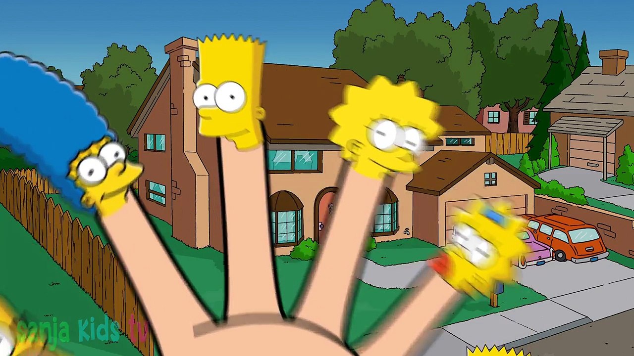 simpsons Finger Family Song Mega Finger Family Collection!