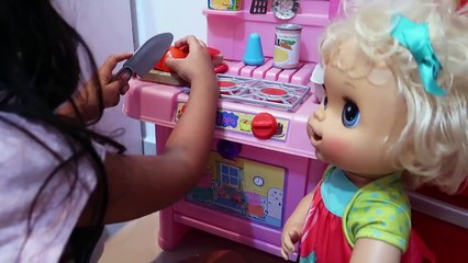 BIA LOBO FAZ BOLO DE M&MS