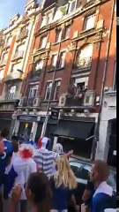 The french celebrating after becoming the football World Cup Champions 2018