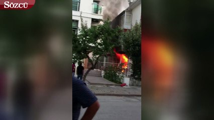Başkent'te korkutan yangın