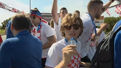 Seleção croata é recebida como campeã em Zagreb