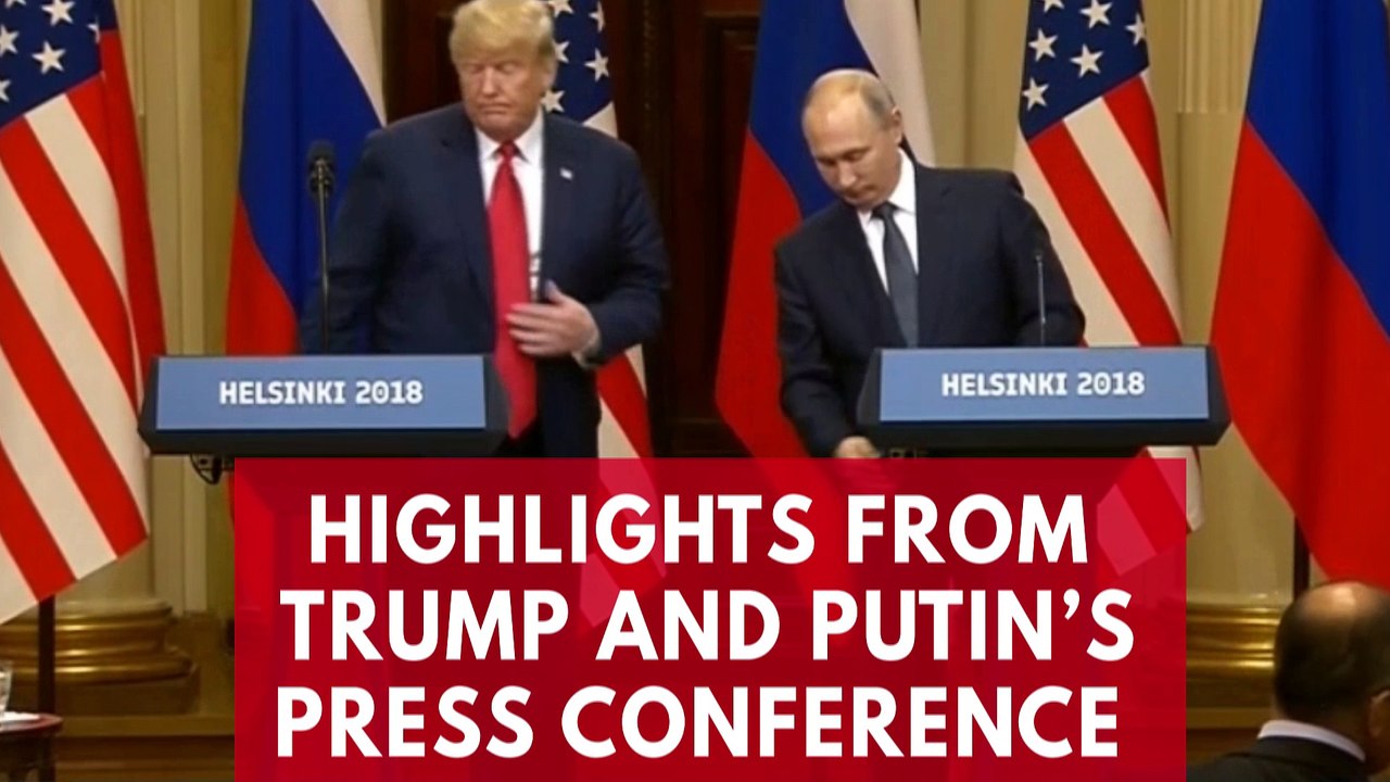 Highlights From Donald Trump And Vladimir Putin's Summit Meeting In Helsinki