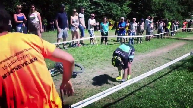 Mathias Flückiger CRASH ONCE AGAIN Swiss Nationals Championships XC World Cup