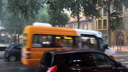 L'orage s'abat à Cagnes sur Mer