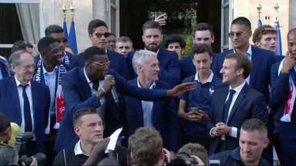 Coupe du monde 2018 : Pogba et Mendy font le show dans les jardins de l'Elysée