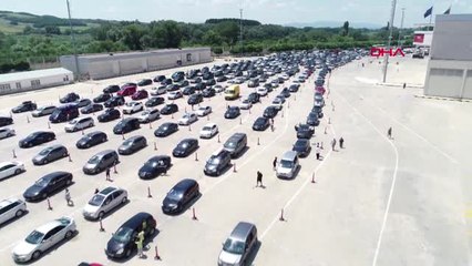 Edirne Kapıkule'de Gurbetçi Yoğunluğu Hd
