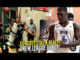 CHINO HILLS BABY!! Eli Scott GOES OFF In Drew League Debut!! Got That Draymond Green Game!