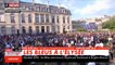 Emmanuel Macron s'adresse au Bleus sur les marches de l'Elysées: "N'oubliez jamais d'où vous venez" - Vidéo