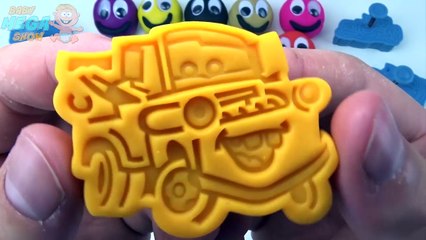 Play and Colours Smiley Face with Cars 2 Molds McQueen Fun and Creative for Kids