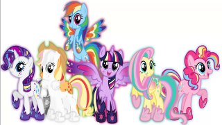 ✿ MLP: Hyper Cutie Mark From Mane 6 Coloring Book Cartoon Coloring Pages For Kids FIM HD
