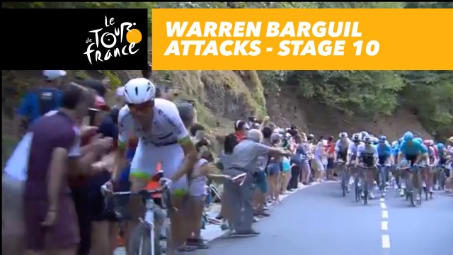 Attaque de Warren Barguil / Warren Barguil attacks! - Étape 10 / Stage 10 - Tour de France 2018