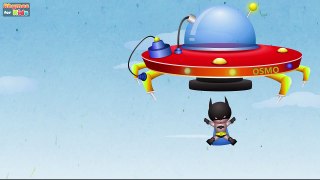 Five Little Batman Jumping On The Bed | Nursery Rhymes For Kids