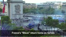 France gives World Cup winners a heroes' welcome home