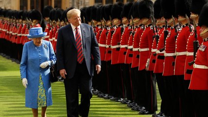 President Trump's visit with Queen Elizabeth was as cringey as you'd expect