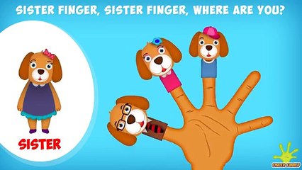 The Finger Family Dog Family Nursery Rhyme | Dog Finger Family Songs
