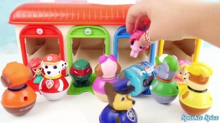 Paw Patrol play in tayo garage