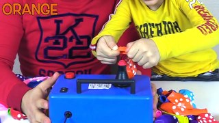 Learn Colors with the Balloons Inflator and Funny Kids Songs