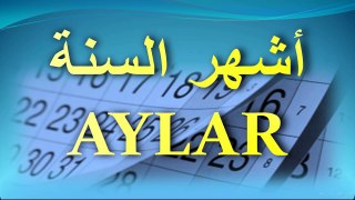 02 أسماء الأشهر في اللغة التركية ARAPÇA AYLAR