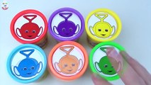Teletubbies Learning Colours For Children Stacking CUPS PlayDoh Clay Toys Frozen Talking T