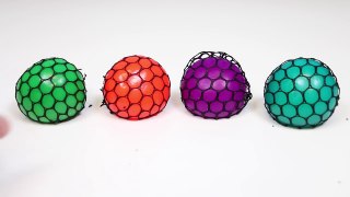 Learn Colors with Squishy Mesh Balls | Exciting & Funny Color Changing Stress Balls!