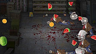 Plants vs Zombie, Ninja Fruit, and Angry Bird mashup