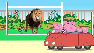 Peppa Pig at the Zoo Peppa pig goes to zoo with a family
