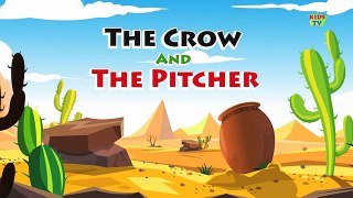 Story Time - The Crow and the Pitcher | Thirsty Crow | Aesops Fables | Story