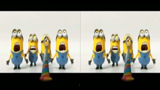 3D Minions Short Movie 02 | Side by Side SBS VR Active Passive