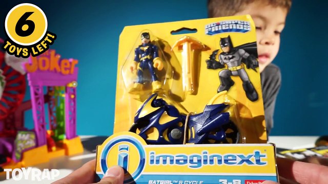Batman Toys Giant Surprise Egg ft Imaginext Batman vs Superman Batgirl Joker Playset by To