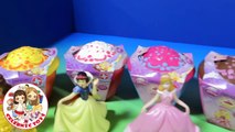 New Disney Princess Surprise Cupcakes with Belle Magiclip, Snow White, Aurora Cinderella F