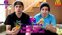 Hilarious Taco Bell vs. McDonalds Breakfast Battle!!