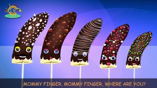 Finger Family | Banana Chocolate Popsicles Finger Family