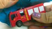 PLAYDOH STAMPING WITH CONSTRUCTION VEHICLES AND RESCUE VEHICLES LIKE FIRETRUCK & POLICE CA