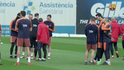 Birth of Messi's 3rd son evokes congratulations at training session