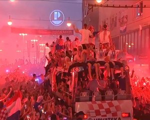 Pahlawan Kroasia Disambut di Zagreb Meskipun Kalah di Final