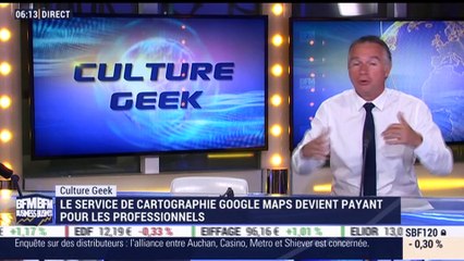 Frédéric Simottel: Le service de cartographie Google Maps n'est plus gratuit pour les professionnels - 17/07