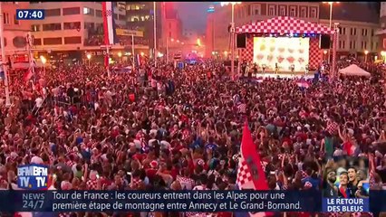 L'incroyable liesse en Croatie pour le retour des vice-champions du monde