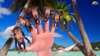 3d Finger Family Nursery Children 3d English Rhymes | Funny Cartoon Gorilla animation