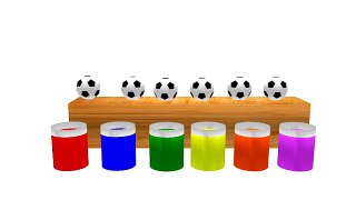 Learn Colors with Surprise Soccer Balls || Learn Colors With Soccer Balls and Change Colors