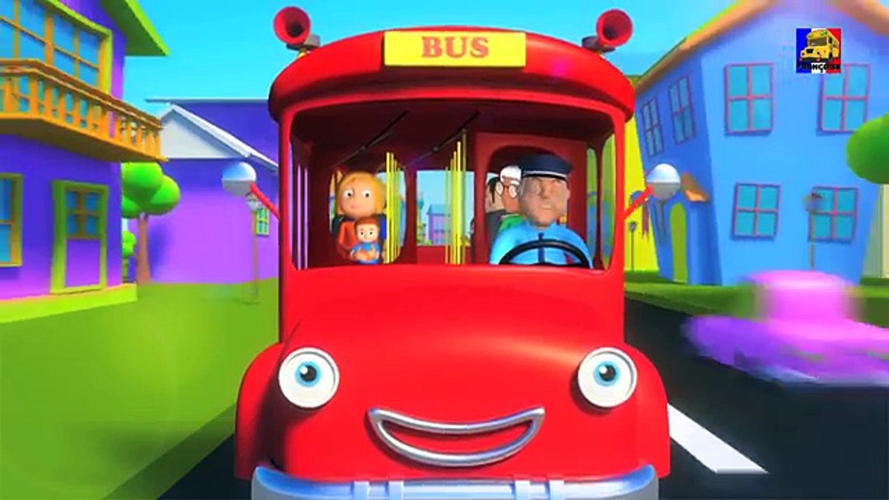 Roues sur le bus | 3D Comptine | 3D Nursery Rhyme For Kids | The Wheels on the Bus