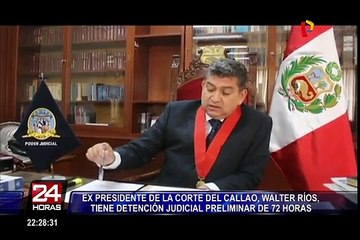 ¿Qué cargos se le imputaría a Walter Ríos tras su detención?
