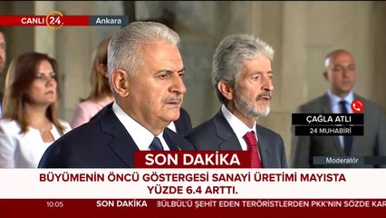 #CANLI Meclis Başkanı Binali Yıldırım, Anıtkabir'de