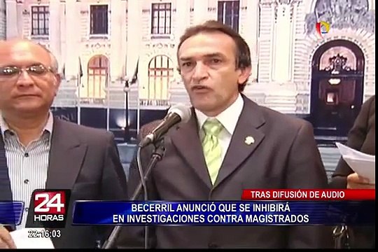 Yonhy Lescano hizo un llamado a la Fiscalía y comisión de Ética para investigar a Becerril