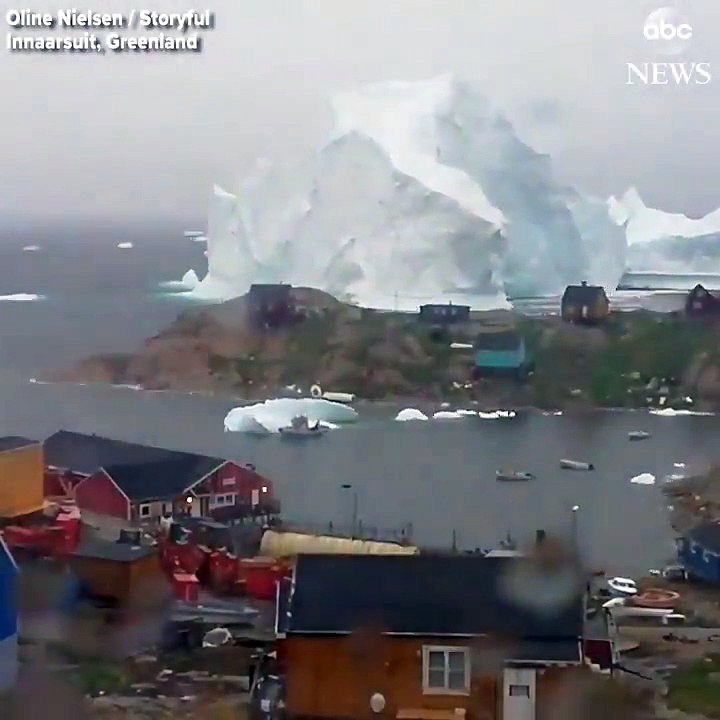 Timelapse d'un Iceberg qui se déplace au Groenland