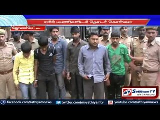 Continuous theft among train passengers: 7 held: Jolarpet