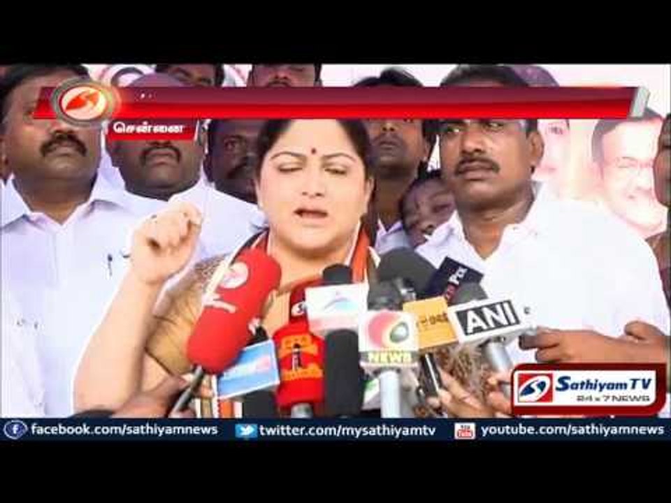 Kushboo - BJP and ADMK are cheating people