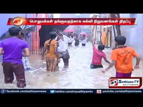 Chennai : People evacuated to educational institutes for stay